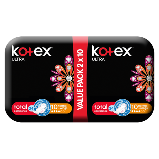 Kotex Ultra Normal Sanitary Pads Value Pack 20 Pack