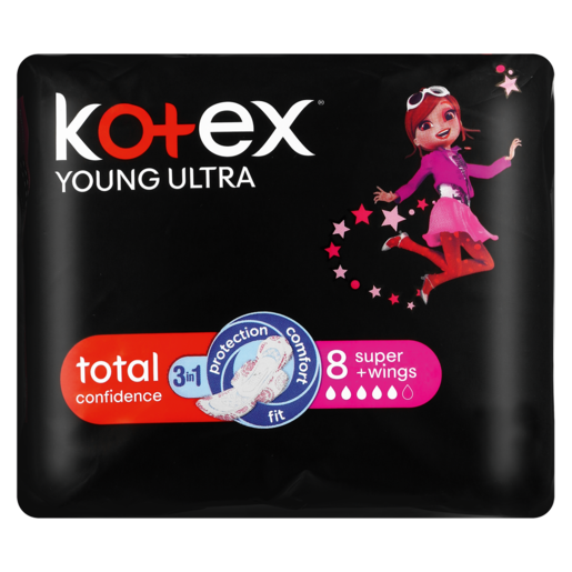 Kotex Young Ultra With Wings 8 Pack