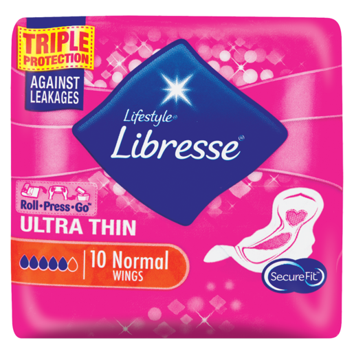 Libresse Ultra Thin Normal Pads With Wings 10 Pack