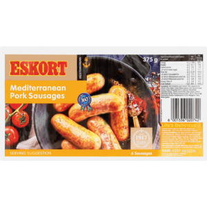 Eskort Mediterranean Pork Sausages 375g