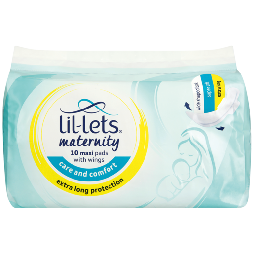 Lil-Lets Maternity Extra Long Protection Maxi Pads 10 Pack