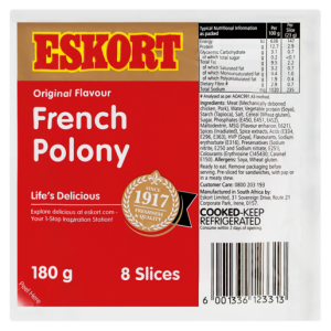 Eskort Original Flavour French Polony Pack 180g