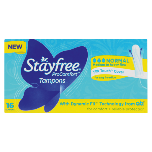 Stayfree ProComfort Regular Tampons 16 Pack