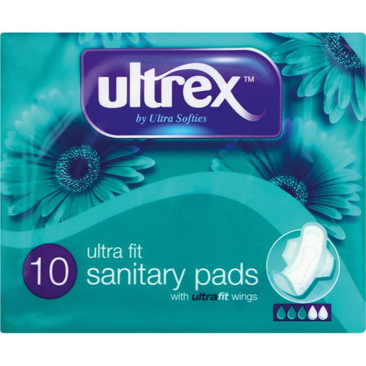 Ultrex Ultra Fit Sanitary Pads 10 Pack