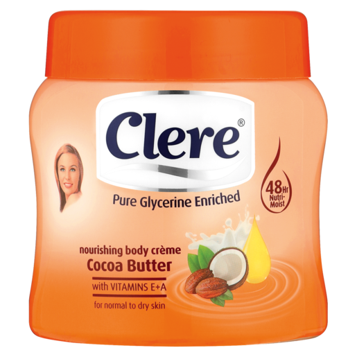 Clere Cocoa Butter Body Cream 500ml