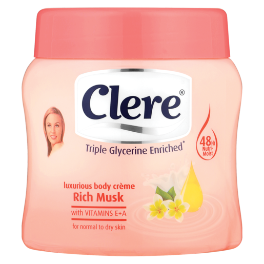 Clere Rich Musk Body Cream 500ml