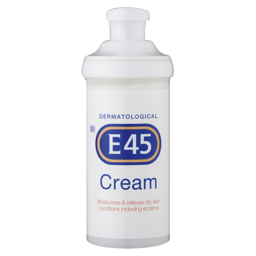 E45 Dermatological Body Cream Moisturiser Pump 500g