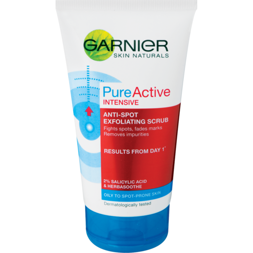 Garnier Pure Active Intensive Anti-Spot Exfoliating Facial Scrub 150ml