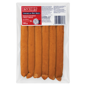 Eskort Smoked Gourmet Chilli Cheese Hot Dogs Pack 380g