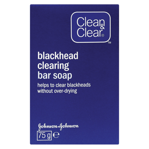 Johnson &  Johnson Clean & Clear Blackhead Clearing Bar Soap 75ml