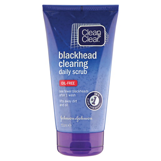 Johnson &  Johnson Clean & Clear Blackhead Clearing Daily Scrub 150ml