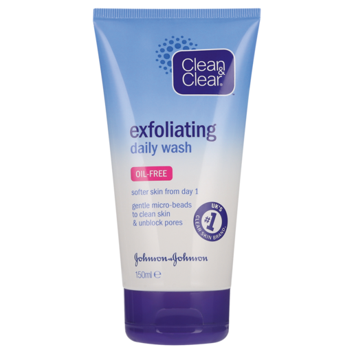 Johnson &  Johnson Clean & Clear Exfoliating Daily Wash 150ml