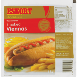 Eskort Smoked Viennas Pack 1kg