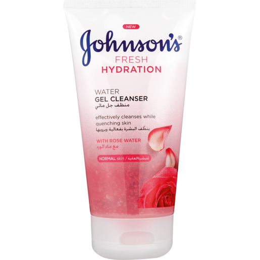 Johnson's Fresh Hydration Water Gel Cleanser With Rose Water 150ml