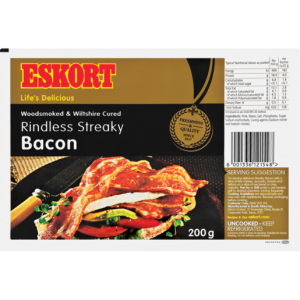 Eskort Streaky Rindless Bacon 200g