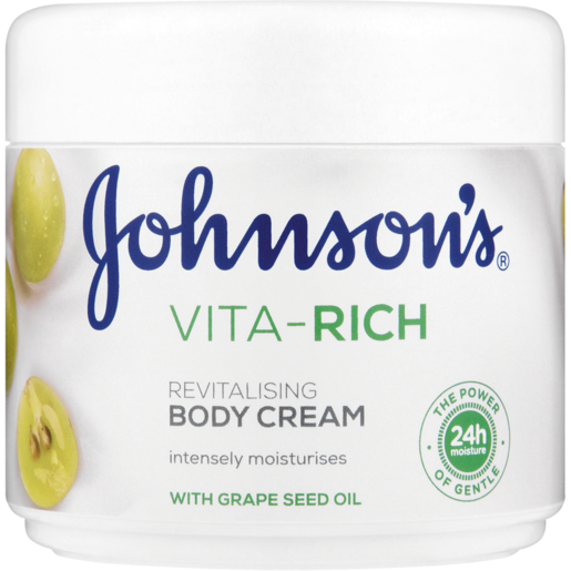 Johnson's Vita-Rich Grape Seed Oil Body Cream 350ml