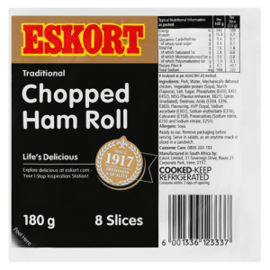 Eskort Traditional Chopped Ham Roll Pack 180g