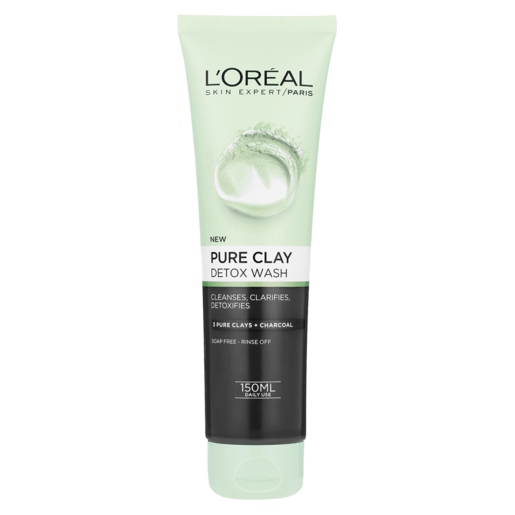 L'Oreal New Pure Clay Detox Face Wash 150ml