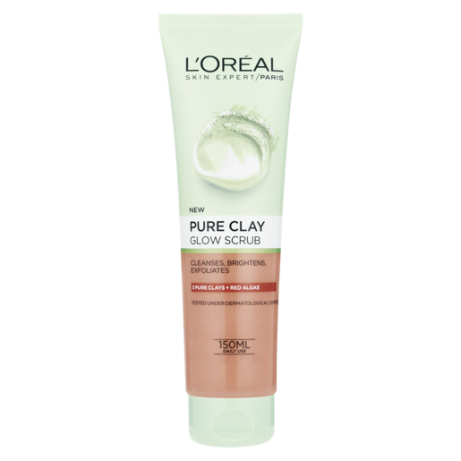 L'Oreal New Pure Clay Glow Face Scrub 150ml