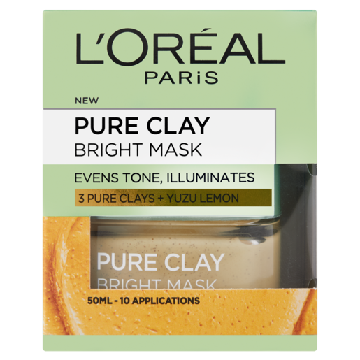 L'Oreal Pure Clay Bright Facial Mask 50ml