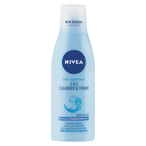 Nivea Daily Essentials 2-In-1 Cleanser & Toner Face Wash 200ml