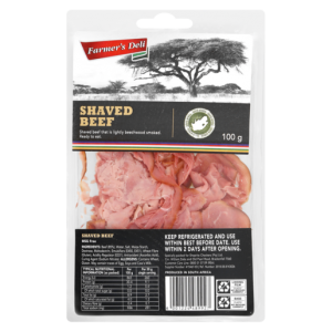 Farmer's Deli Shaved Beef Pack 100g