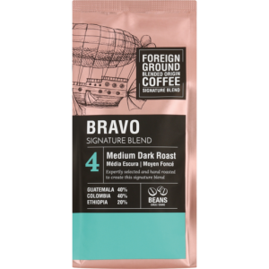 Foreign Ground Bravo Signature Blend Medium Dark Roast Coffee Beans 250g