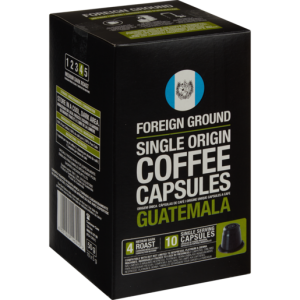 Foreign Ground Guatemala Coffee Capsules 10 Pack 50g