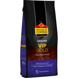 House Of Coffees VIP Gold Medium Roast Ground Filter Coffee Pouch 250g