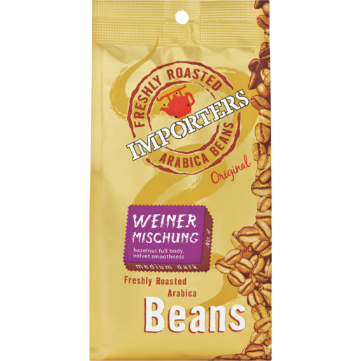 Importers Freshly Roasted Weiner Mischung Coffee Beans Pack 250g