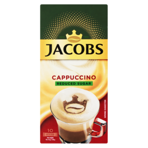 Jacobs Reduced Sugar Cappuccino Sticks 10 Pack