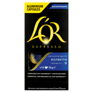 Lo'r Espresso Ristretto Decaffeinato Coffee Capsules 10 Pack