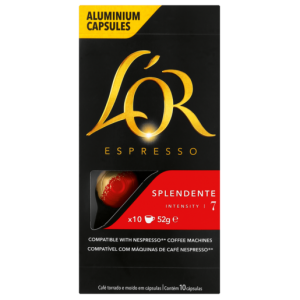 Lo'r Espresso Splendente Coffee Capsules 10 Pack