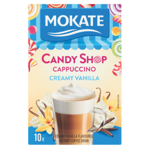 Mokate Candy Shop Creamy Vanilla Cappuccino Sticks 10 Pack