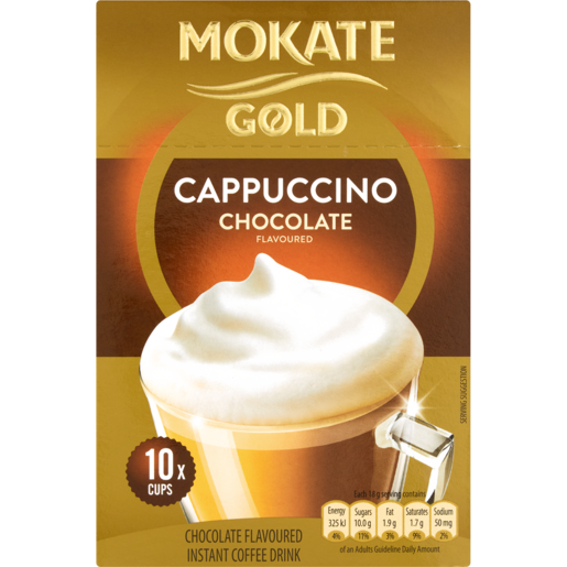 Mokate Gold Chocolate Flavoured Instant Cappuccino 10 Pack