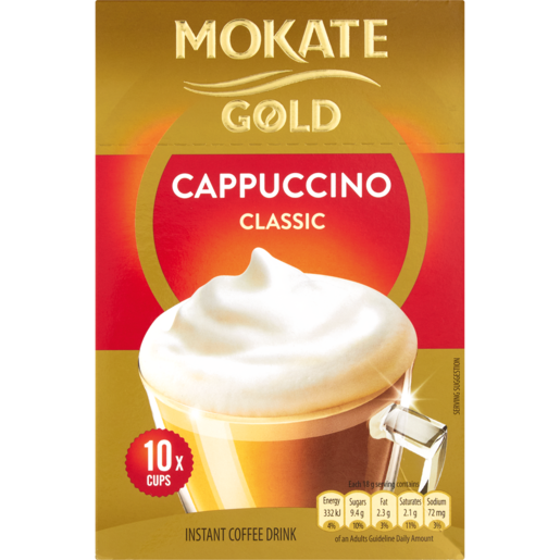 Mokate Gold Classic Instant Cappuccino 10 Pack