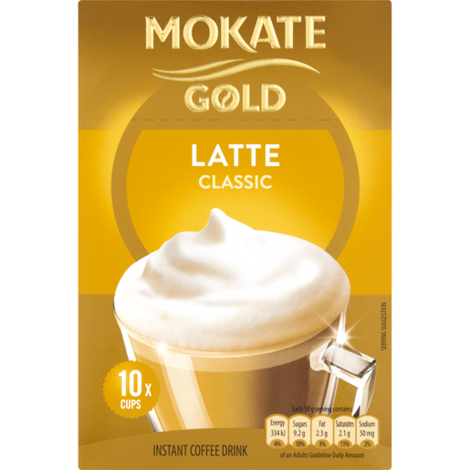 Mokate Gold Classic Latte Instant Coffee 10 Pack