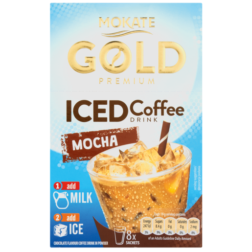 Mokate Gold Premium Mocha Flavoured Iced Coffee Drink 120g