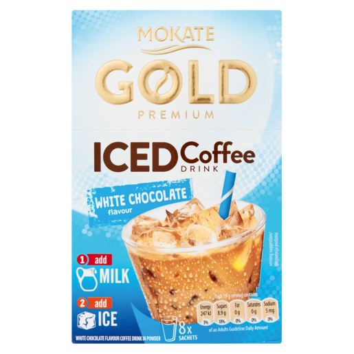 Mokate Gold Premium White Chocolate Flavoured Iced Coffee Drink 120g