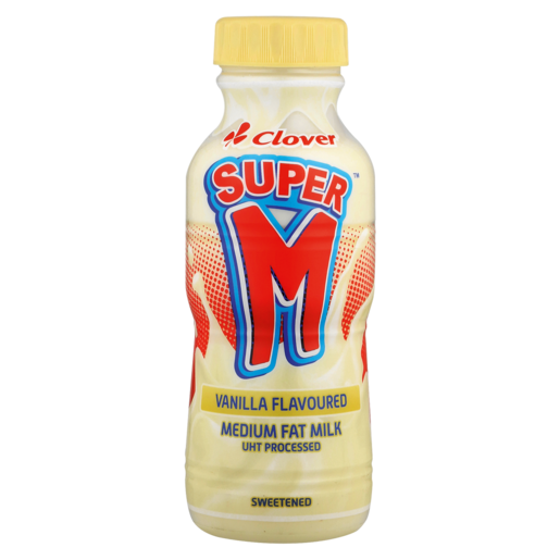 Clover Super M Vanilla Flavoured Medium Fat Milk 300ml