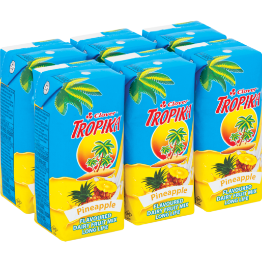 Clover Tropika Long Life Pineapple Dairy Blend 6 x 200ml