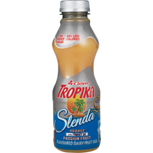 Clover Tropika Slenda Orange Twist Of Passion Fruit Flavoured Dairy Fruit 425ml