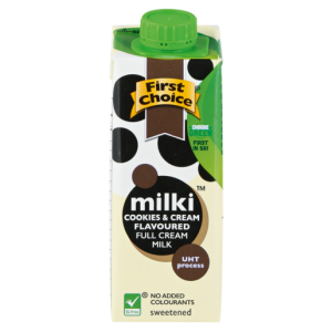 First Choice Milki Cookies & Cream Flavoured Full Cream Milk 250ml