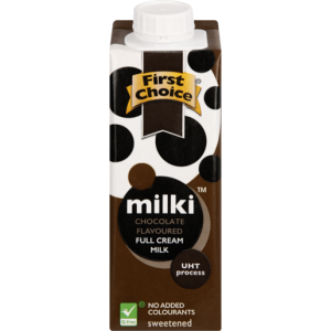 First Choice Milki UHT Chocolate Flavoured Milk Carton 250ml