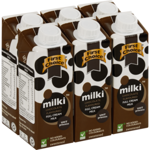 First Choice Milki UHT Chocolate Flavoured Milk Cartons 6 x 250ml