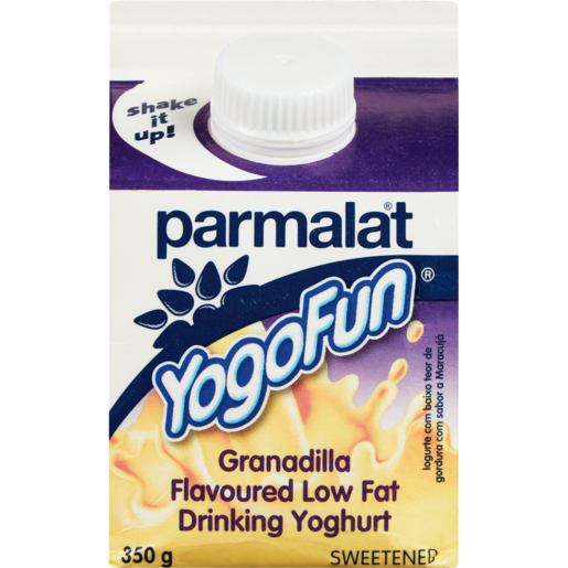 Parmalat YogoFun Granadilla Flavoured Yoghurt Drink Carton 350g