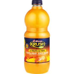 Clover Krush 100% 6 Fruit & Wheat Fibre Fruit Juice 1.5L