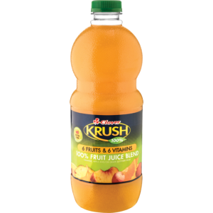 Clover Krush 100% Blended 6 Fruit & 6 Vitamin Fruit Juice 1.5L