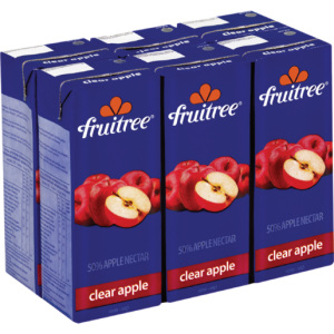 Fruitree Clear Apple Juice 6 x 200ml