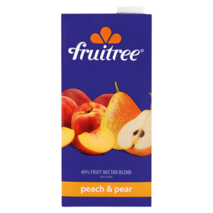 Fruitree Peach & Pear Fruit Nectar Blend 1L